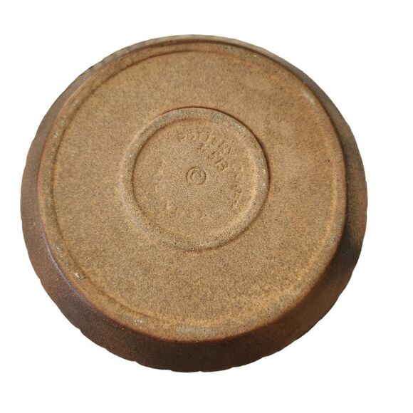 Vintage Pottery Craft Bowl Made in USA 513 Brown MCM Dish - Picture 6 of 6